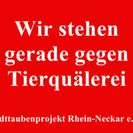 Aufkleber Wir stehen gerade gegen Tierquälerei
