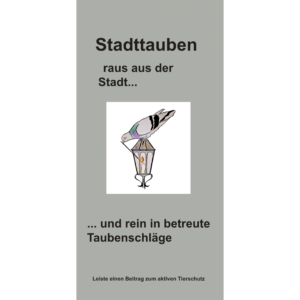 Flyer Tauben raus aus der Stadt...