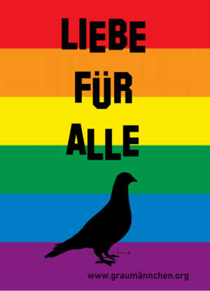 Aufkleber LIEBE FÜR ALLE